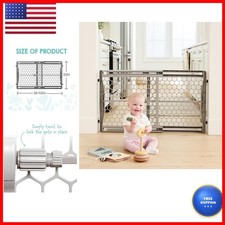 Regalo 28"-42" Extra Wide Baby Gate Bottom of Stairs Doorways 0723 DS