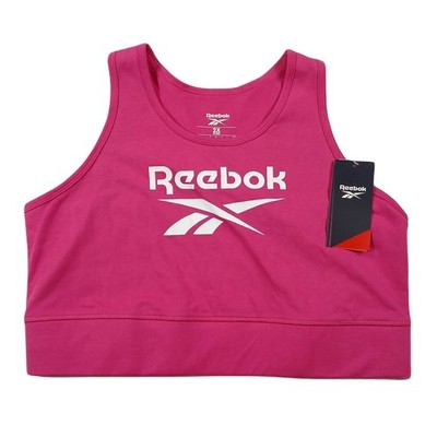 Reebok Training Bralette Womens 2X 18-20W Plus Size Seprpi Plum Purple Stretch