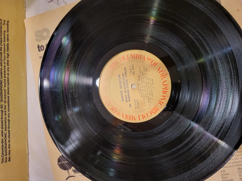 Super Session CQ 30991 Quad LP Bloomfield Kooper Stills EX Vinyl VG Cover, inner - Image 4 of 4