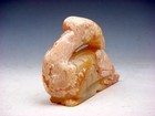 Old Nephrite Jade Stone Carved Sculpture Phoenix Bird Fixing Feathers #01252506 — photo 2