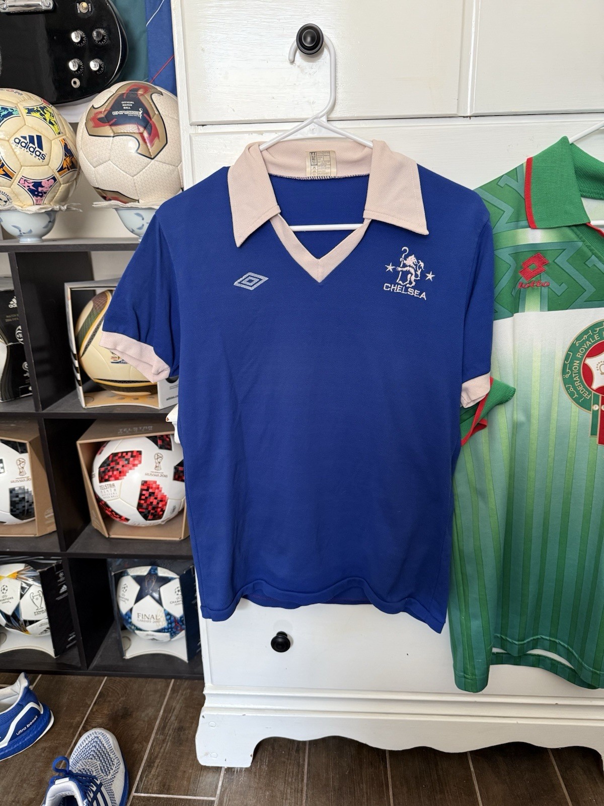 Vintage Umbro 1975 Chelsea home football soccer jersey premier league Original