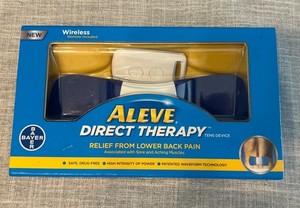 Bayer Aleve Direct Therapy Tens Device Lower Back Wireless Remote Box & Tool