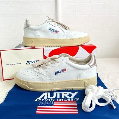 Autry Medalist Leder Sneaker weiß silber 25,5 cm neu unbenutzt verpackt