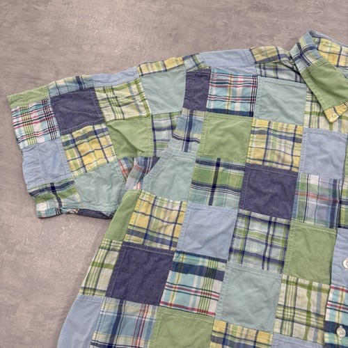 Brooks Brothers Camicia Uomo 2XL Multi Plaid Collo Madras Patchwork Pasqua Preppy - Foto 7 di 18