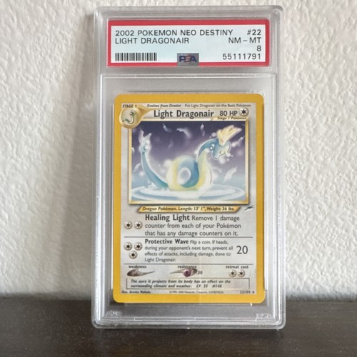 Light Dragonair (Unlimited) graded PSA 8 for sale on eBay