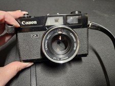 Canon Canonet QL17 40mm f/1.7 Black With Original Case Clean Beautiful Cond.