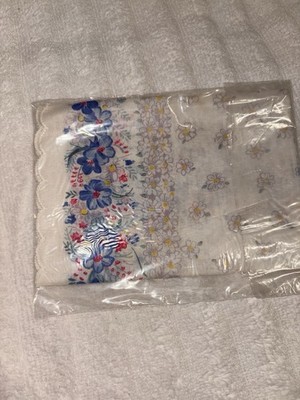 Jean D'Orly 1960 untouched unopened complimentary Floral Designer Handkerchief 