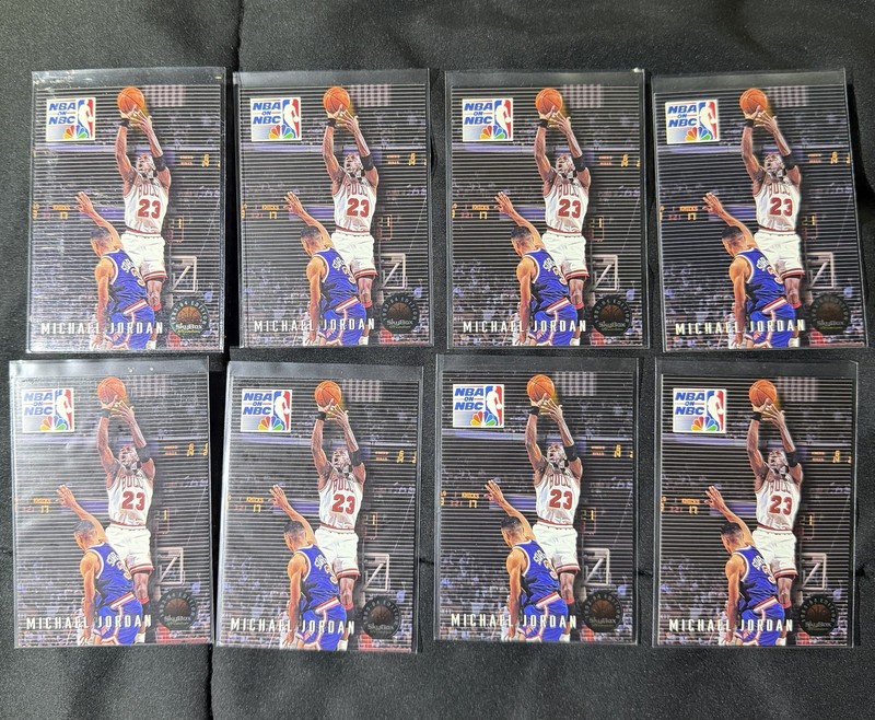 1993-94 Skybox Premium - NBA On NBC - Michael Jordan #14 - Lot of 8
