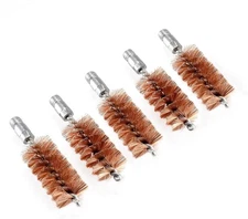 5 Pcs Phosphor Bristle Bronze Bore Gun Cleaning Brush for Pistol Shotgun wi