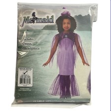 Mermaid Dress And Headpiece Child Playtime Outfit Dress-up Costume M 8/10