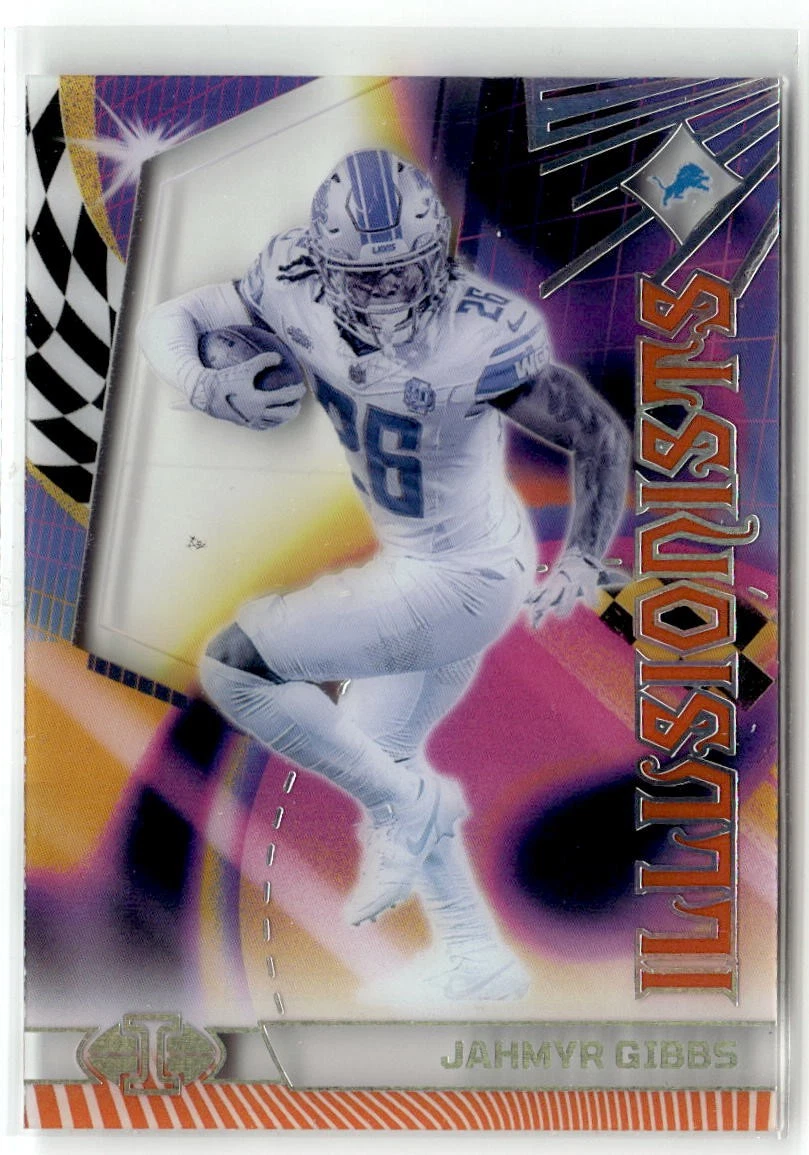 2023 Panini Illusions #14 Jahmyr Gibbs Illusionists Orange