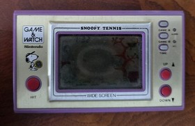 Snoopy Tennis Nintendo Game & Watch SP-30 1982 Handheld LCD Vintage