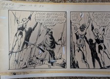 BUFFALO BILL 1955 originale di Fred Meagher per United Feature Syndicate