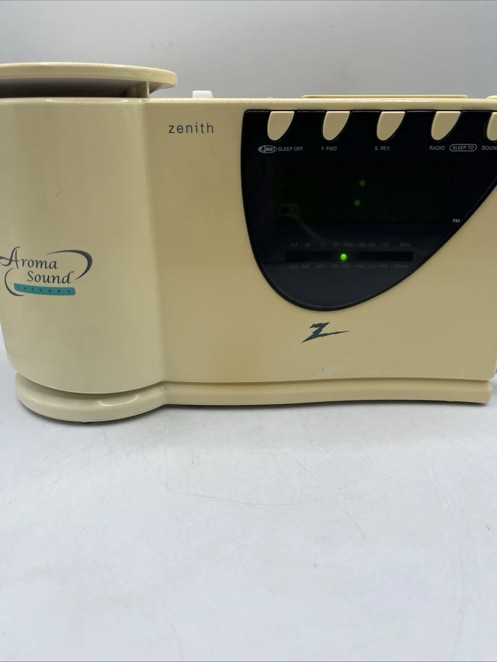Radio Reloj Despertador Vintage Zenith Aroma Sonido Terapia AM/FM Perfumado Z358W Foto 2 de 4