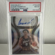Ausar Thompson 2023 Panini Select Top Shelf Signature Prizm RC PSA 8 - Pop 2