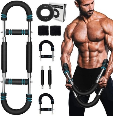 AIBAOBAO Twister Armtrainer Set, verstellbarer Unterarmverstärker mit Grip Stre
