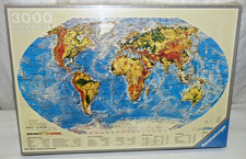 NIB Sealed Ravensburger World Map Globe 3000 Pc Jigsaw Puzzle Vintage 1985
