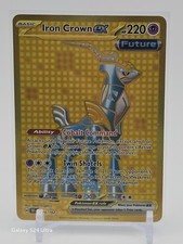 Carta Pokemon Corona Di Ferro Ex 216/162 - Forze Temporali - GOLD Iper Rara, Foil - 4