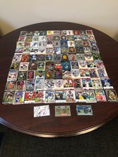 Huge Lot of 100+ Sports Cards.  MLB, NFL, Soccer, Jeanty, Rookies, Inserts, Auto