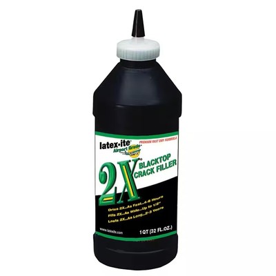 Latex-ite 1 Qt. 2X Premium Blacktop Crack Filler blacktop cracks up to 1/2'' wide