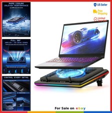 Laptop Cooling Pad 5.5 Inch Turbofan 36W RGB Adjustable Speed Dustproof USB Hub