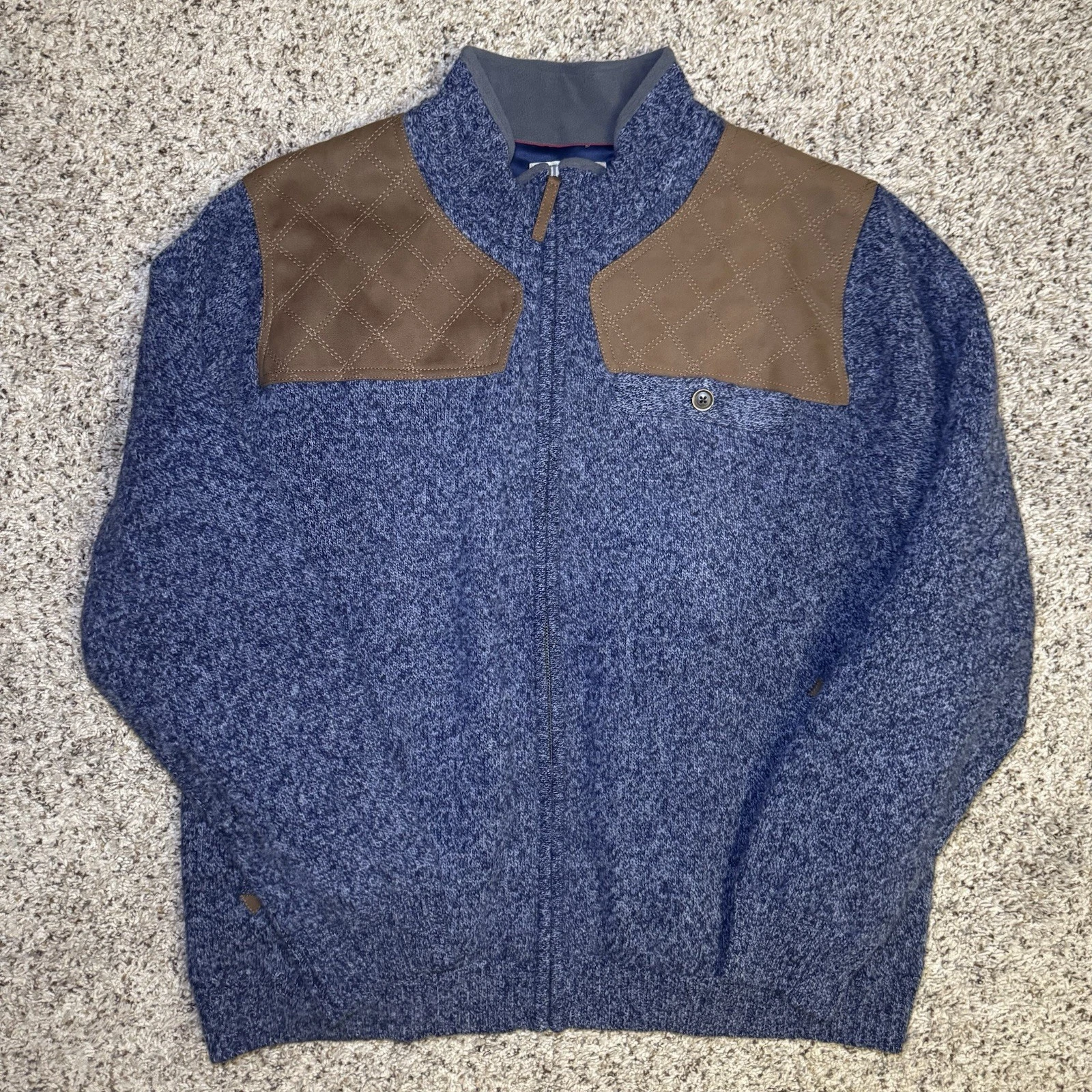 Duluth Trading Co Shetland Wool Windproof Full Zip Sweater Jacket Men’s XL NWT