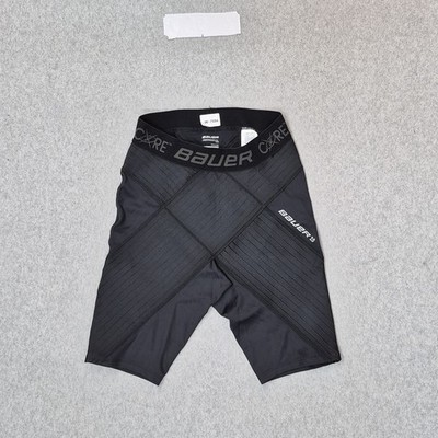 Bauer Core Men Shorts M Black Activewear Hockey Biker Compression
