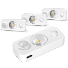 LED Motion Sensor Puck Lights, Rechargeable Under Cabinet Lighting Wireless, ...