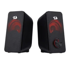 Redragon GS500 Stentor PC Gaming Speakers 2 Channel Stereo Black/Red NIB SEALED