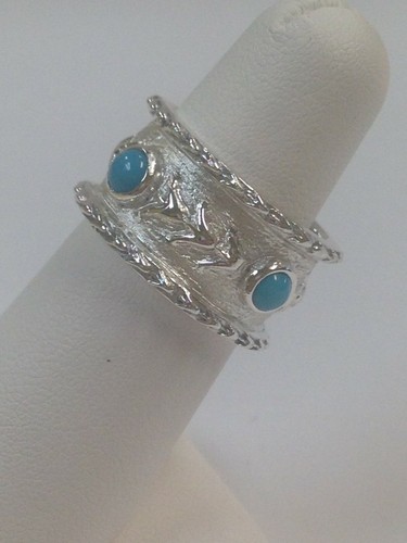 Türkis Ring massiv 925 Sterling Silber - Bild 2 von 6