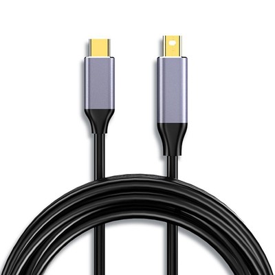 Adapter Cord Converter 4K 60HZ USB 3.1 DisplayPort 1.4 Type C to Mini DP Cable