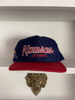 Vintage Rare Sports Specialties NCAA Kansas Jayhawks Script Snapback ...