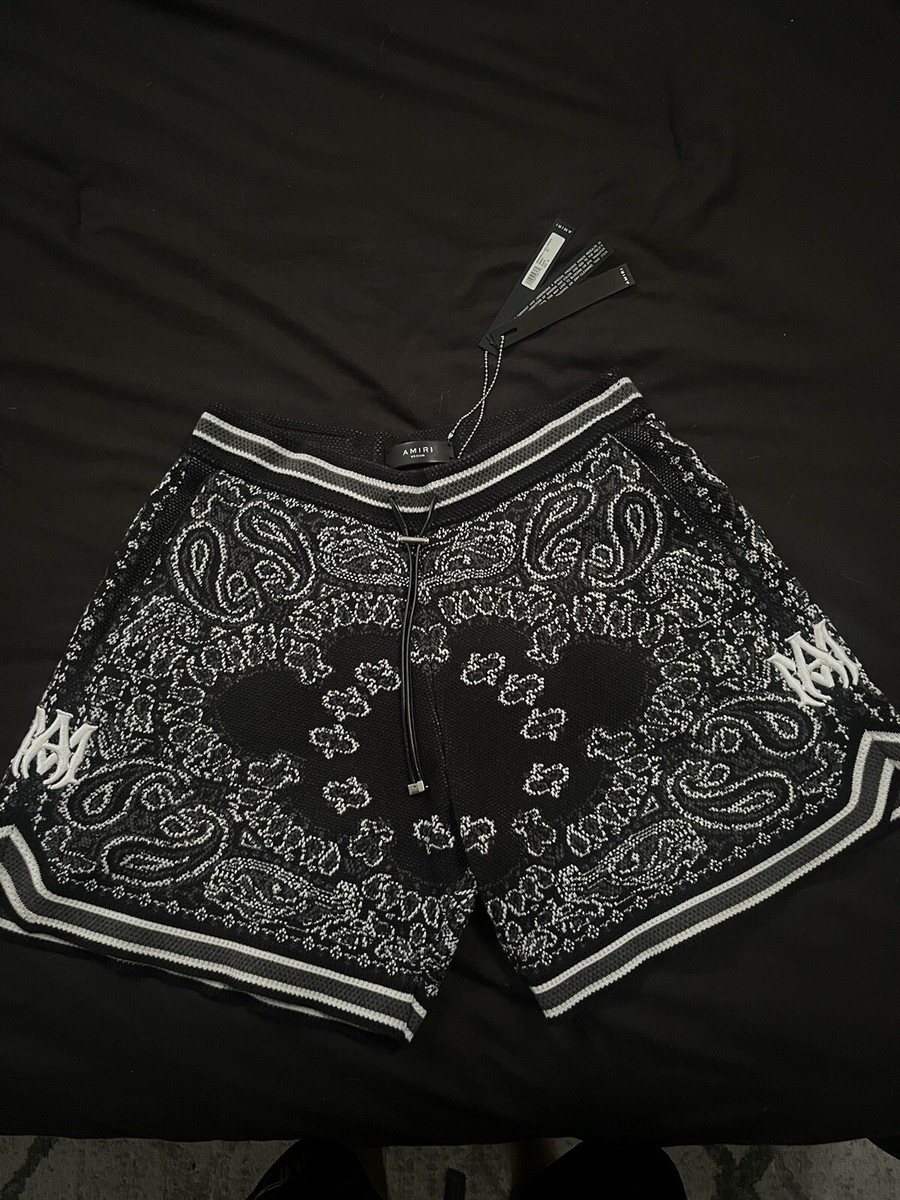 Amiri B-Ball Bandana Shorts | eBay