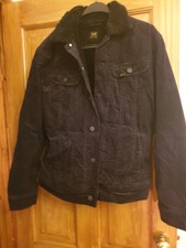 Ladies Black Winter Autumn Jacket By Lee Size M