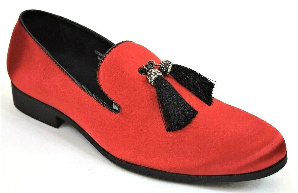 Red satin deals dress shoes