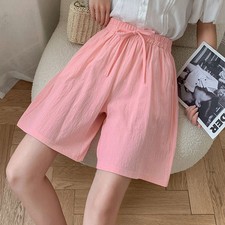 Women's Elastic Waist Drawstring Summer Loose Shorts Sport Casual Short Pants