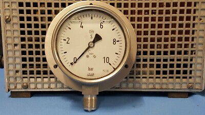 WIKA Manometer 0-10 bar mit Glycerinfüllung