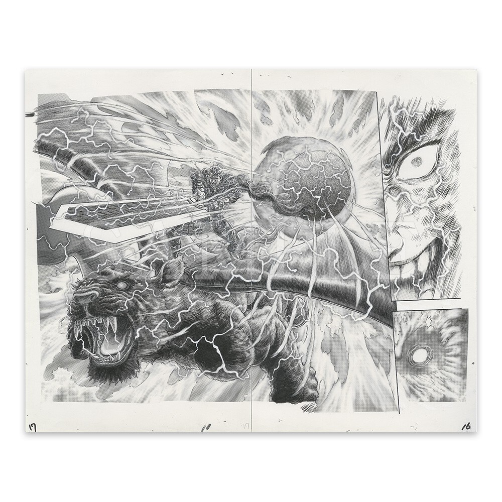 BERSERK Official Limited Manga Art Chara Fine Paintings P