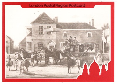 Old White Lion Inn, North Finchley, London - Mail Coaching Inns - Postcard - VG