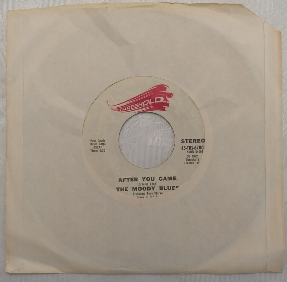 The Moody Blues: Isn't Life Strange b/w After You Came 7-inch single | eBay