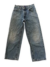 Vintage 90  s Levis Silvertab Wide Leg Jeans Blue Boys Size 10 24x24 Vintage Rare