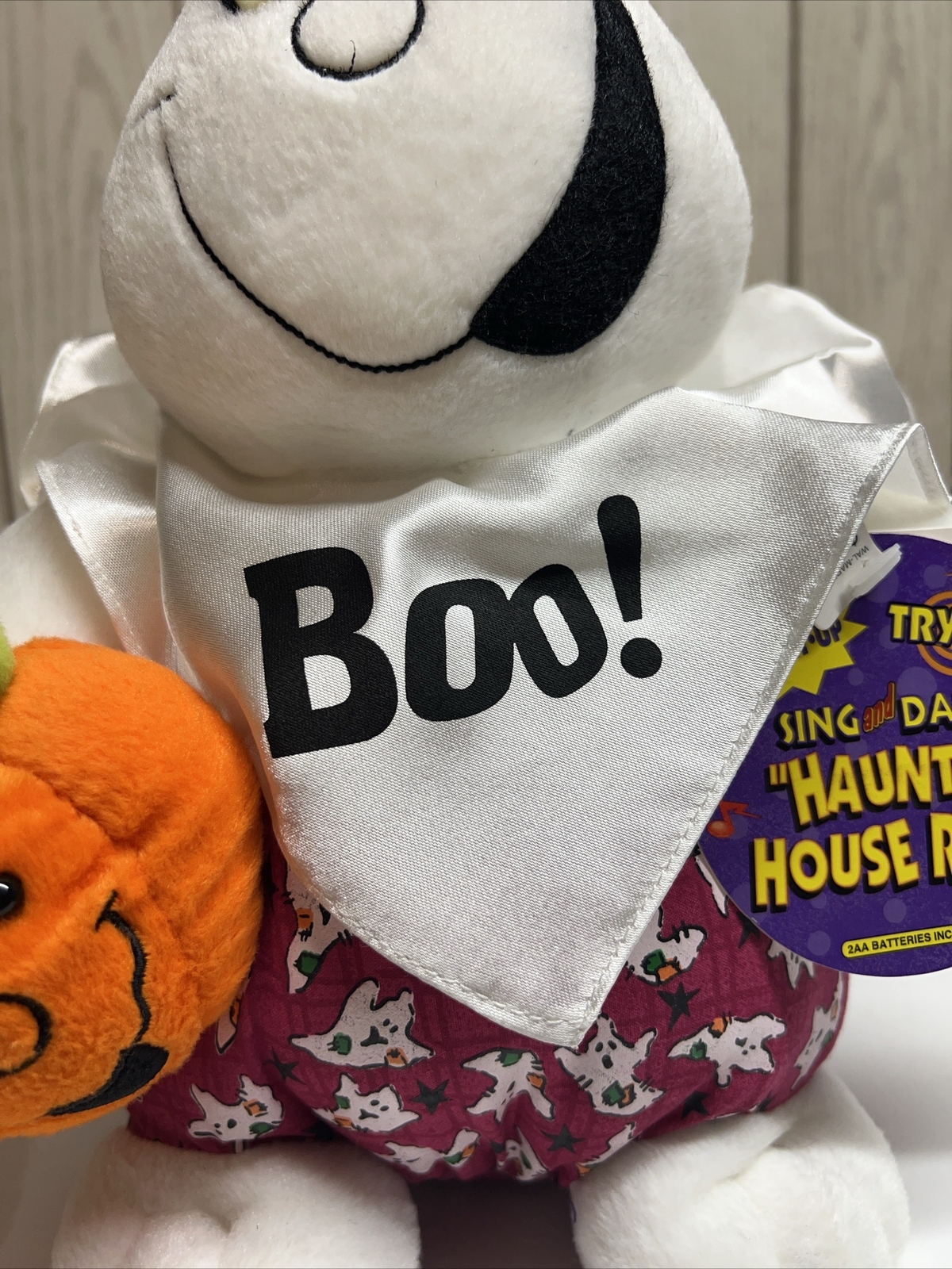 Pale Orange Rocks Halloween NWT Dan Dee GHOST Plush Animated Haunted Sing Rock Dance ...
