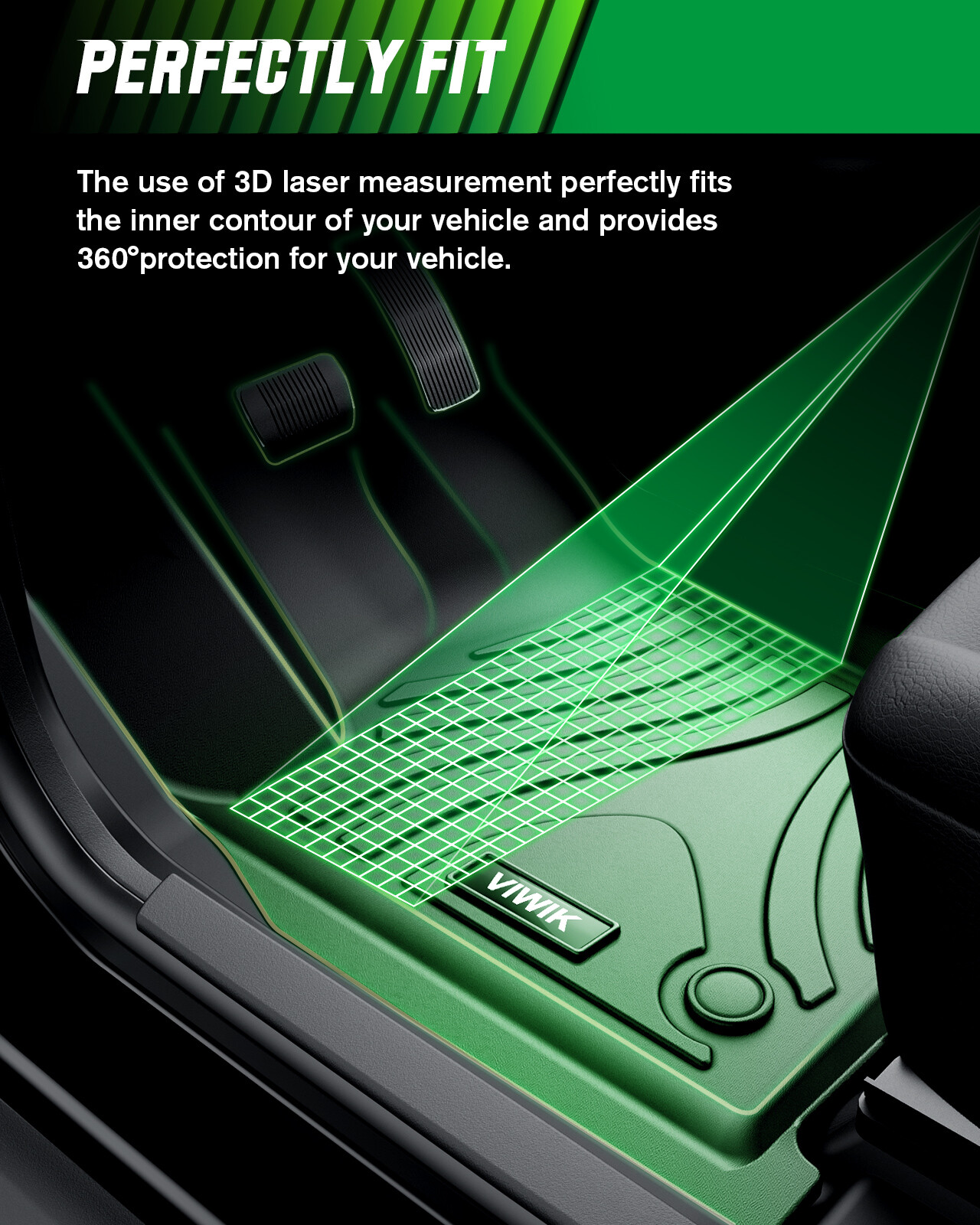 For 20192020 Hyundai Santa Fe Floor Mats Liner All Weather TPE Front Rear 3pcs eBay