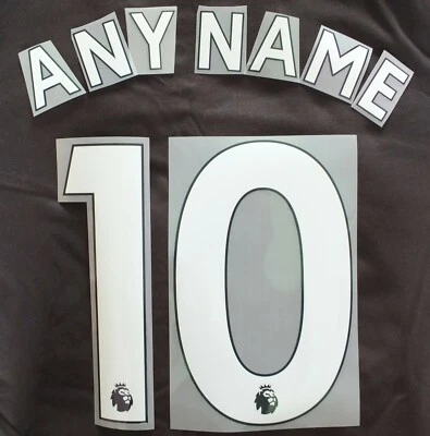 Sporting id Premier League Shirt Name Number Printing 2018 Onward WHITE KIDS