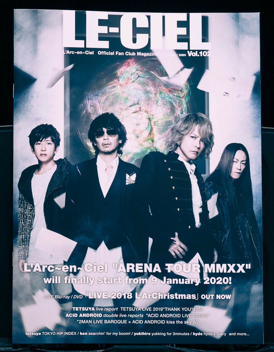 L'Arc～en～Ciel 雑誌 L'Arc~en~Ciel LE-CIEL 2019 Vol.102 Japan Fan Club Book hyde