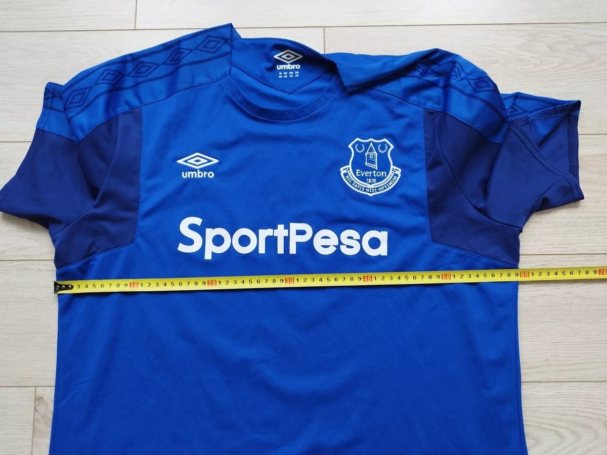 Maillot de football Everton Home 2017 - 2018 Umbro homme taille XL