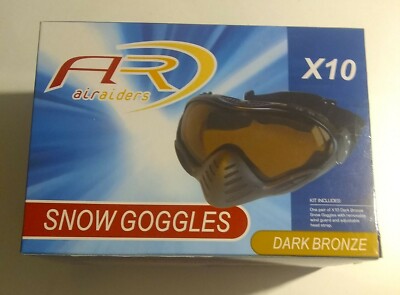 Brand New ARD Airaiders X10 Snow Goggles - Dark Bronze