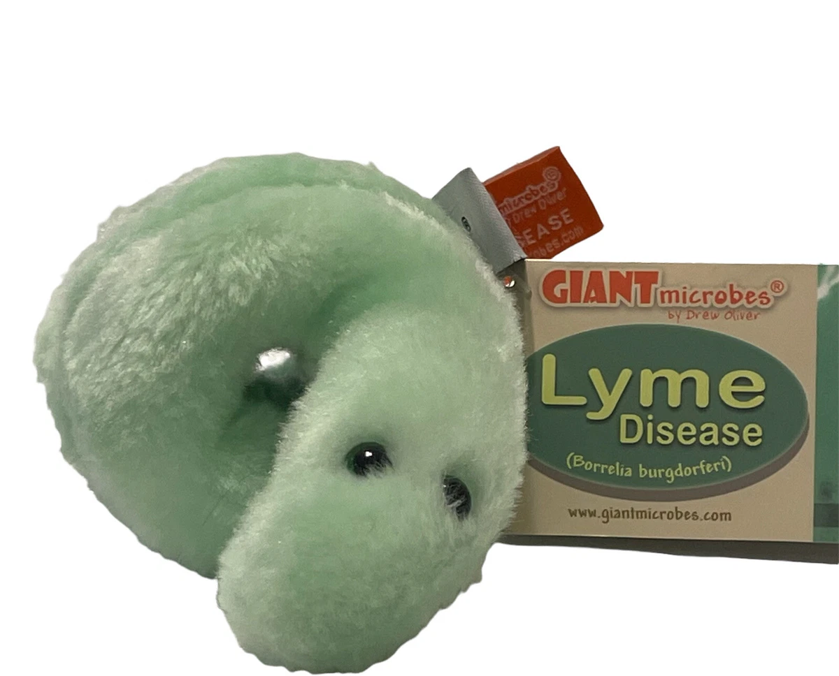 NWT Giant Microbes Plush Toy Soft Original Gift Educational Lime Disease FACTS