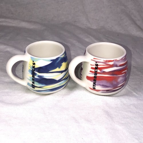 Starbucks Set Demi Tasse In Ceramica 89 Ml - Coppe Per Caffè Da Collezione, Edizione Ungheria Budapest, Lavabili In Lavastoviglie, 2 Pezzi - 2