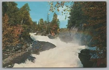 Ragged Falls Oxtongue River Algonguin Park Ontario Canada Vintage Postcard